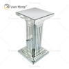 Vxin Mirror WXF-010 Mesa auxiliar con espejo de pilares romanos en marrón y plata