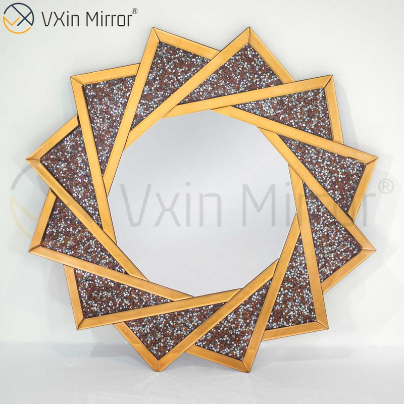 Barato Vxin Muebles modernos para sala de estar Decoración para el hogar Crush Diamond Juego de muebles de lujo Mesa de consola con espejo