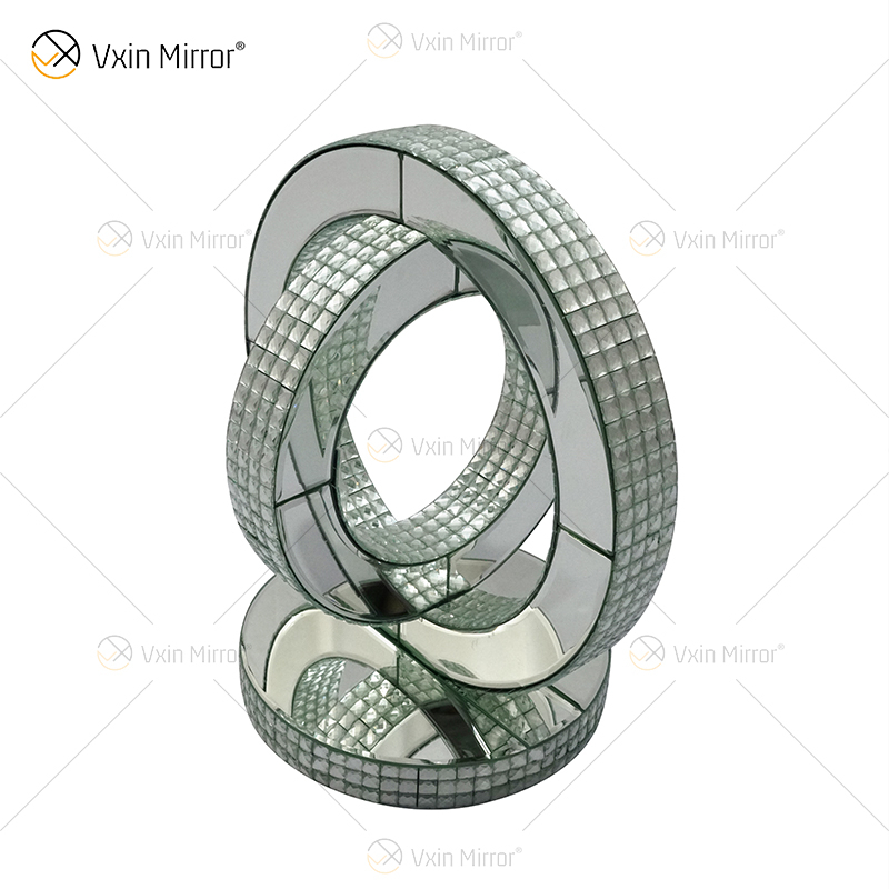 Globe Decor Hot Design Vxin End Table WXF-093-1 Mesa auxiliar con espejo de cristal plateado