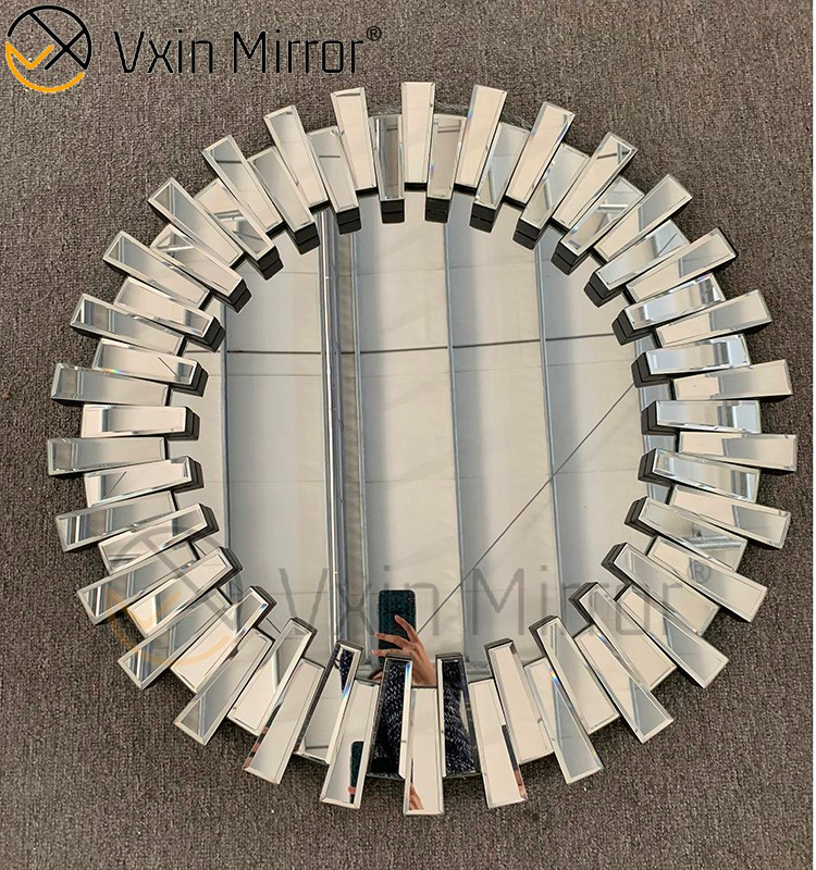 Fábrica china Vxin plata decoración del hogar pasillo mesa consola un conjunto espejo muebles de sala conjuntos