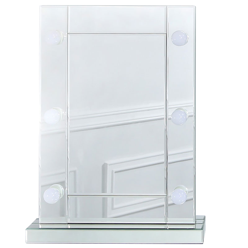 Decoración del hogar Popular WXDL-102 personalizado maquillaje espejo de tocador Led espejo de tocador para dormitorio