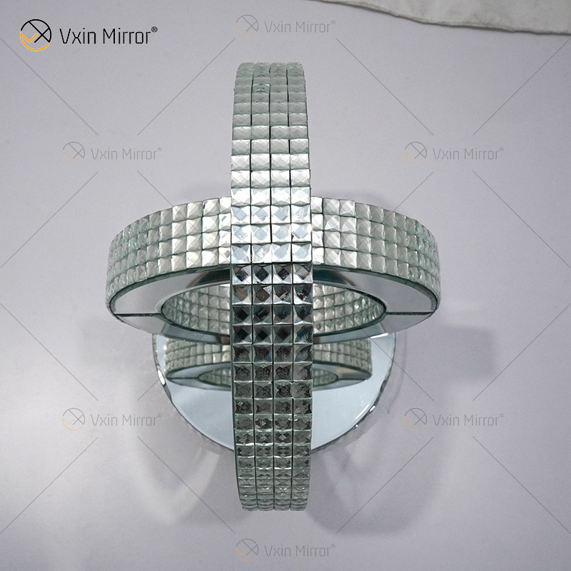 Globe Decor Hot Design Vxin End Table WXF-093-1 Mesa auxiliar con espejo de cristal plateado