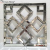 Espejo decorativo de pared con espejo cuadrado con borde biselado Espejos de pared modernos de moda WXM-1580