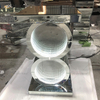 Mesa plateada LED 3d Mesa de centro Iluminada Infinito Espejo Túnel Brillo Espejo en forma de O Consola Mesa Mesa auxiliar WXF-290
