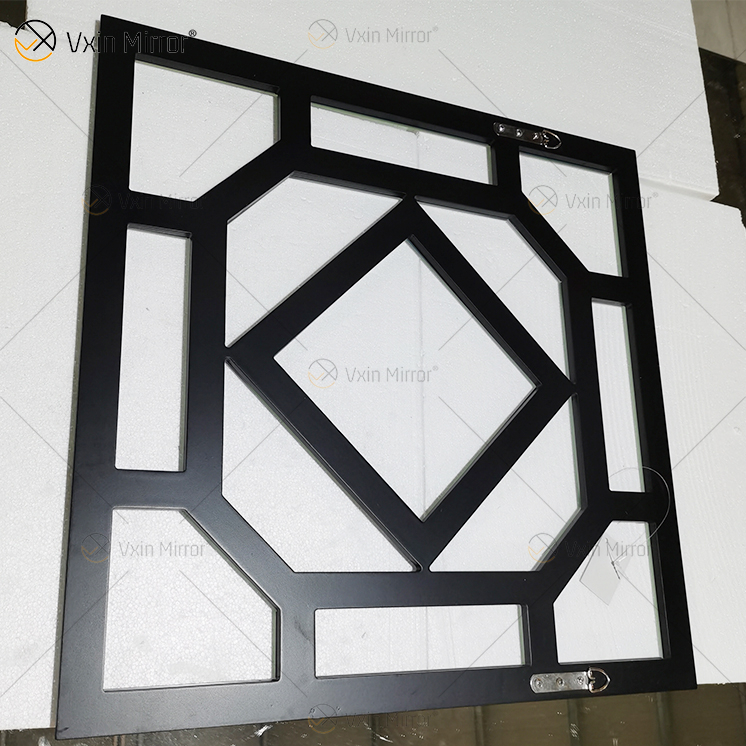 Espejo decorativo de pared con espejo cuadrado con borde biselado Espejos de pared modernos de moda WXM-1585