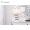 Suministro de fábrica WXTL-141 Lámpara de espejo de mesa LED de acrílico de cristal plateado moderno para luz cálida