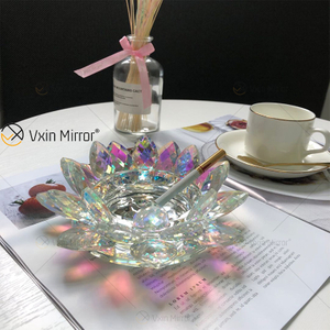 Cigarrillos Cigarros Lotus Crystal Hotel Diseño Cenicero de vidrio hecho a mano para mesas de café