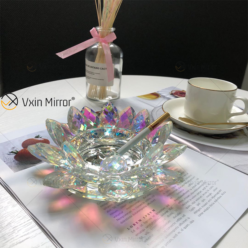 Cigarrillos Cigarros Lotus Crystal Hotel Diseño Cenicero de vidrio hecho a mano para mesas de café