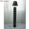 WXFL-027 de estilo gótico, lámpara de pie de cristal plateado para sala de estar con pantalla para lámpara de espejo de Hotel