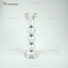 Vxin Mirror Popular VX-08 Silver Elegant Candlestick Crystal Candle Holder