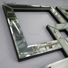 Espejo decorativo de pared con espejo cuadrado con borde biselado Espejos de pared modernos de moda WXM-1590