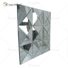 Wall Decora Silver 3D Elegant Square Silver Wall Hanging Mirror Wall Art Home Decor para muebles de sala de estar WXM-1151