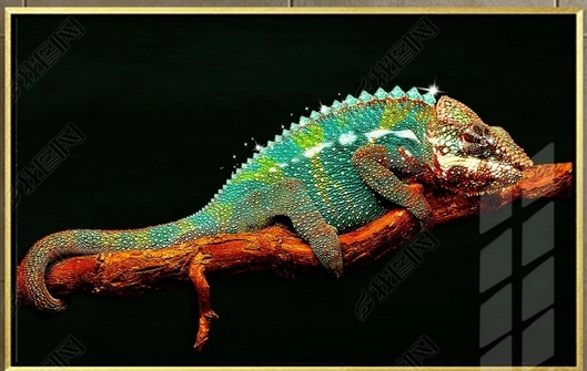Artesanía decorativa hogar Colorfu espejo pared arte cristal porcelana pintura espejo pared arte
