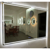 WXDL-120 LED Pantalla de luz de 3 colores Temperatura y tiempo Desempañado Fuente de alimentación impermeable Espejo de protección ambiental