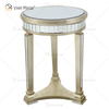 Mesa auxiliar de lujo WXWF-162 decoración del hogar cristal plata Anti oro muebles mesa auxiliar con espejo