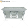7 cajones WXF-146 Mueble de sala de estar con espejo de plata con cajones Muti