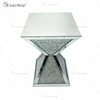 Vxin WXF-151 Espejo superior cuadrado Decoración Espejo de diamante Mesa lateral Mesa con espejo de vidrio