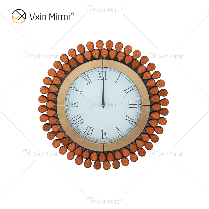 Nuevo diseño de joyería WXMC-076 reloj de espejo decorativo de plata moderno