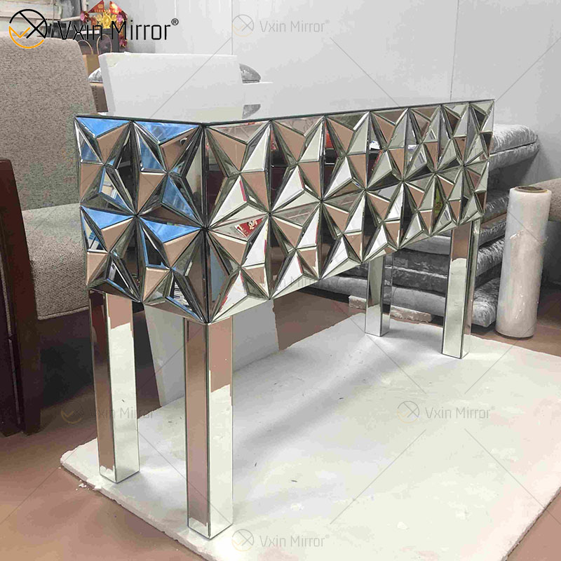 Muebles de sala de estar modernos Mesa de té Mesa de centro con espejo