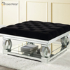 Moderna mesa de centro con espejo WXF-601, mesa auxiliar brillante para juego de sala de estar con sofá para juego