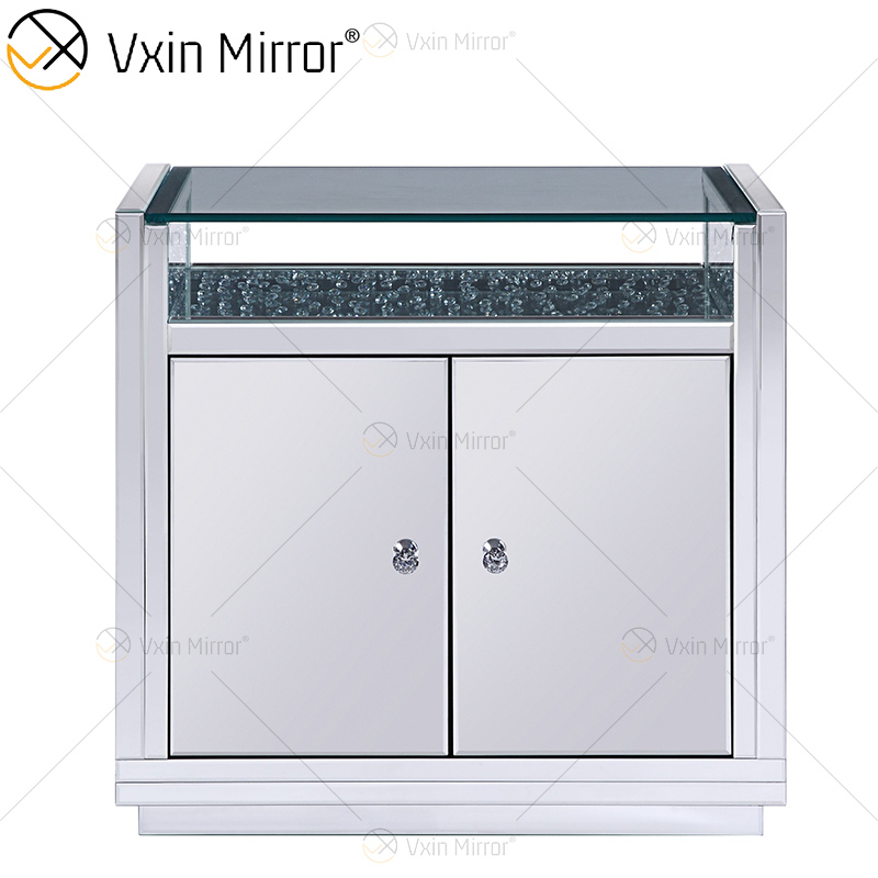 Diseño LED WXF-2124 Granos octogonales Moda Maquillaje Espejo Gabinete Partido Espejo LED Enchufe personalizado