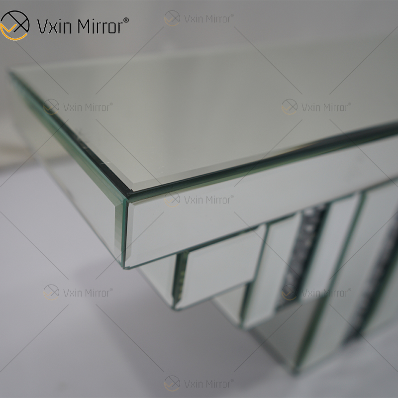Vxin Factory Supply WXS-007-2 Decoración de pared plateada Vidrio plateado y espejo de cristal Estante de pared para pared