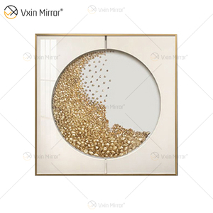 Increíble calidad Vxin WXPA-017 Arte de la pared de metal Decoración Piezas de decoración del hogar Sala de estar de lujo enmarcada para el hogar Conjunto para la venta