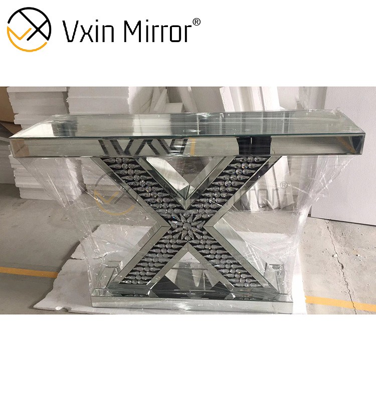 Venta caliente Producto de China WXF-087 Mesa de sala Mesa de consola dorada moderna
