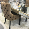 Facoty Supply Mesa de comedor Luxury WXF-0309 Marco de oro puro Mesa de comedor con espejo hecha en casa