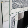 Chimenea de espejo de cristal brillante flotante WXWF-1106 con inserciones en venta caliente
