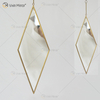 Golden Vxin Decoración de pared única Marco de metal dorado Espejos decorativos Espejo de pared simple y elegante de lujo