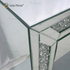 Home Decor WXF-720 Cofre de esquina con espejo y tocador de diamantes machacados con 2 cajones
