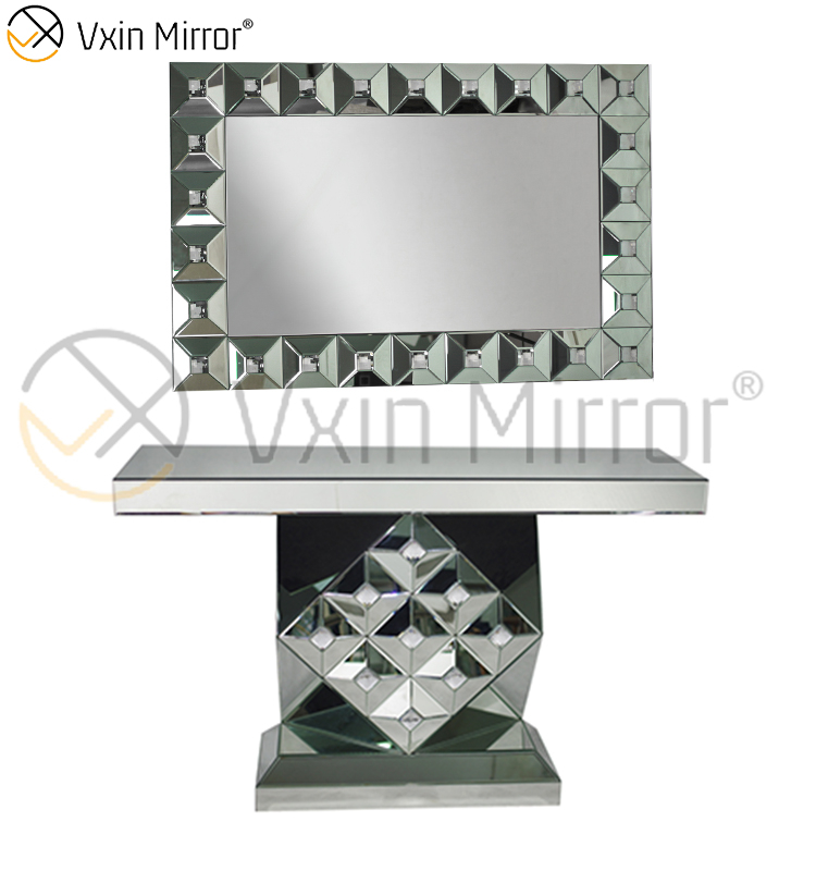 Fiable y barato Vxin espejo muebles chinos moderna mesa de consola de acrílico con espejo