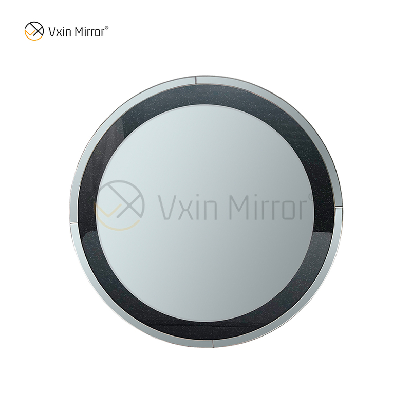 Nueva llegada fuente de fábrica Vxin moderna mesa de consola de cristal con espejo de diamante negro