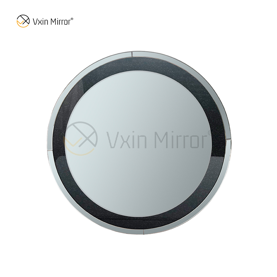 Nueva llegada fuente de fábrica Vxin moderna mesa de consola de cristal con espejo de diamante negro