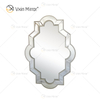 Venta caliente WXM-2072 Diseño especial moderno Decoración Espejo de pared colgante de lujo plateado con espejo