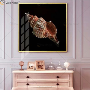Vxin WXMA-51 decoración del hogar marco de MDF espejo pared arte cristal porcelana pintura espejo pared arte