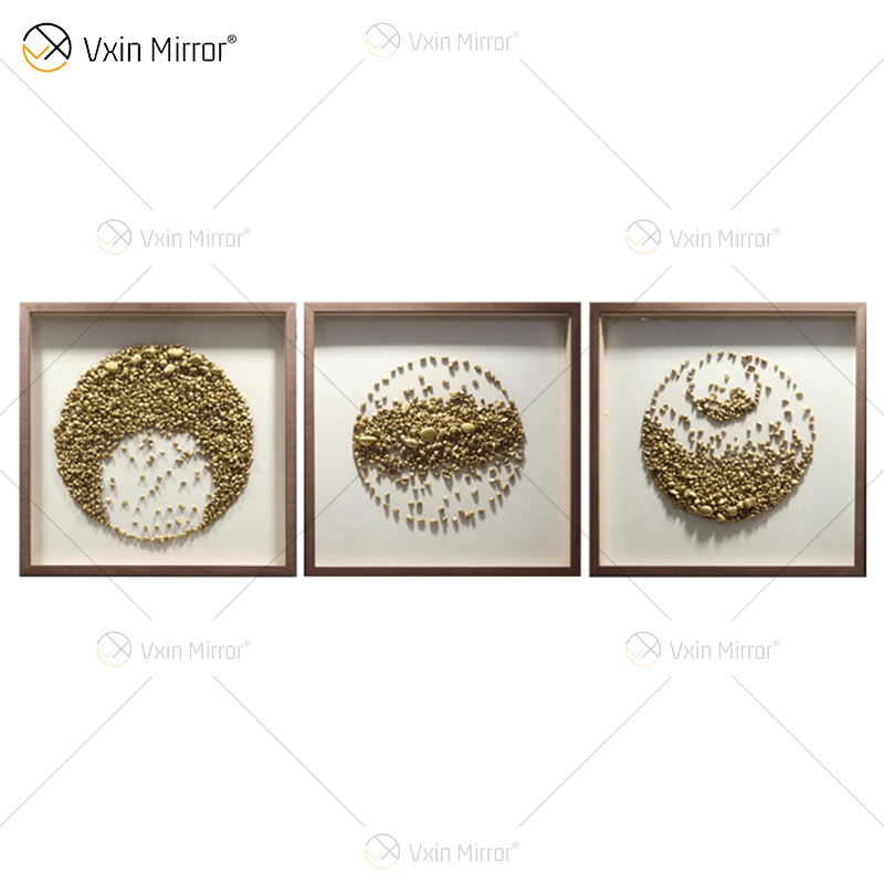 Diseño moderno Vxin WXPA-015 Arte de la pared de metal Decoración Piezas de decoración del hogar Sala de estar de lujo para el hogar en venta