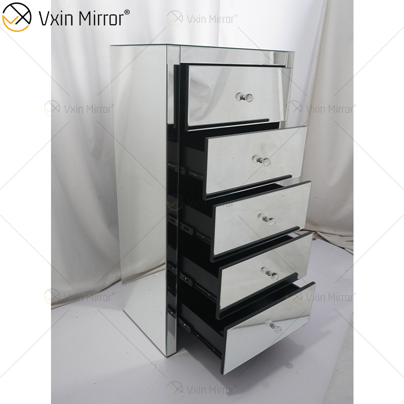 Estante de almacenamiento, estante montado en la pared con cajón, espejo, mesitas de noche, mesita de noche, venta al por mayor, mesita de noche con espejo duradero