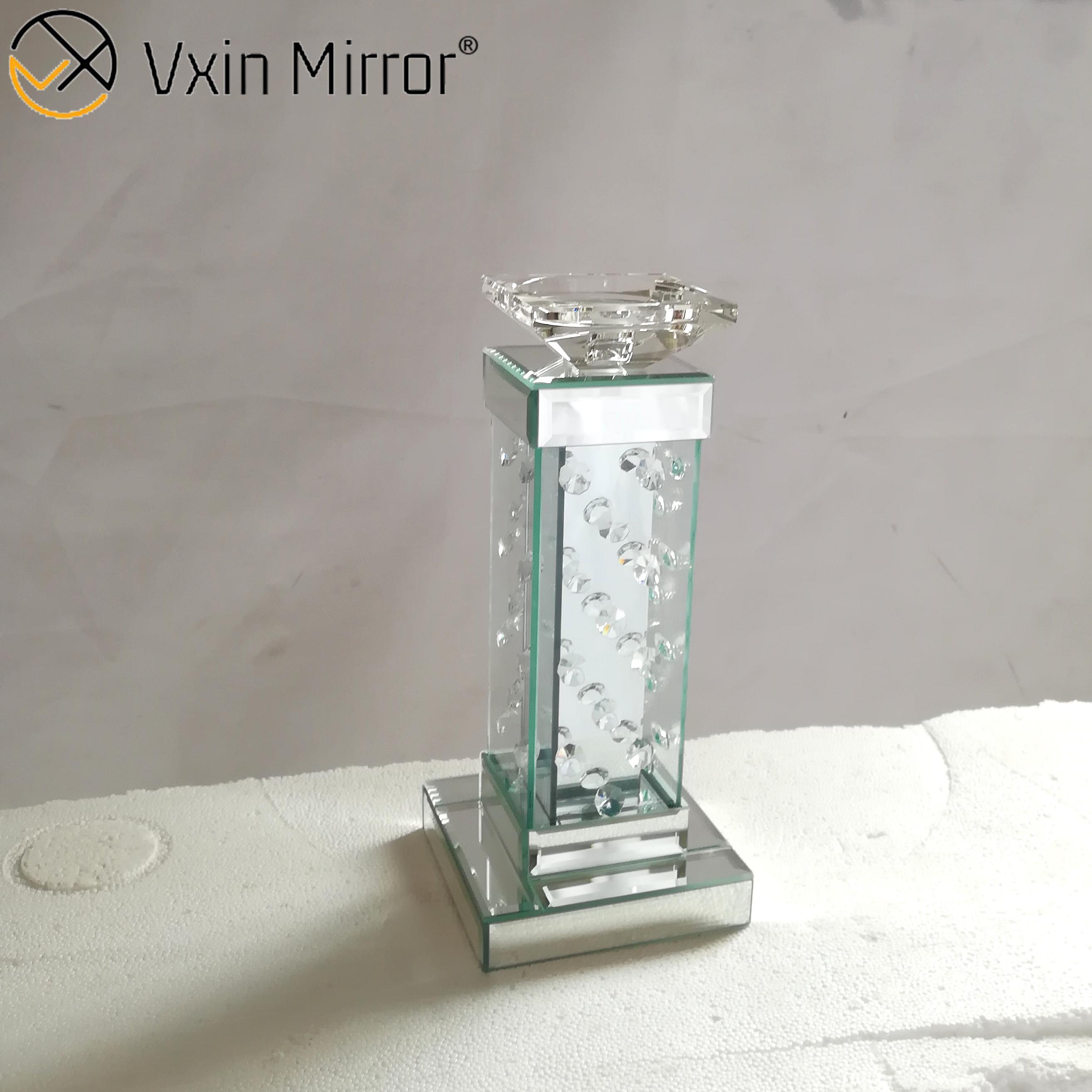 Vxin Mirror WXCH-05 Portavelas con espejo de cristal