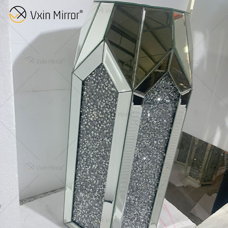 Sofás de mesita de noche con espejo moderno personalizado, mesas laterales para muebles para el hogar WXF-2129