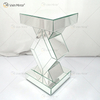 Barato Nuevo diseño Vxin WXF-115-1 Decoración para el hogar Mesa auxiliar de diamantes triturados Mesa auxiliar de muebles de espejo de plata