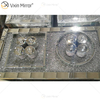Paquete de calidad superior VX-01 Plata Decoración para el hogar Frascos y botellas de vidrio con espejo acrílico con tapa