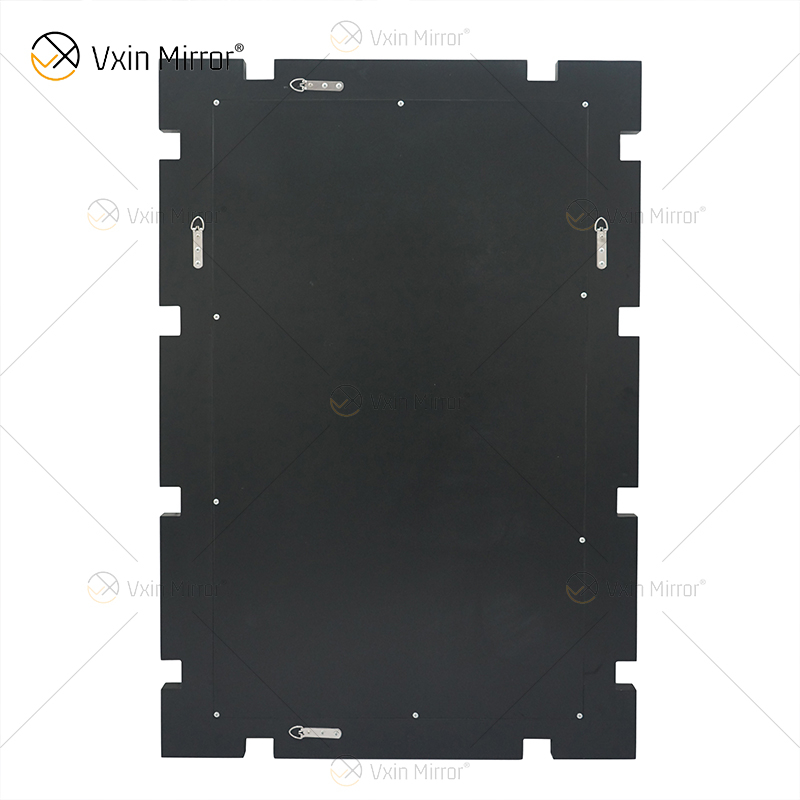 Rectángulo Nuevo diseño Vxin WXM-1149 Decoración de pared Plata Diamante triturado Espejo colgante de pared Espejo de pared