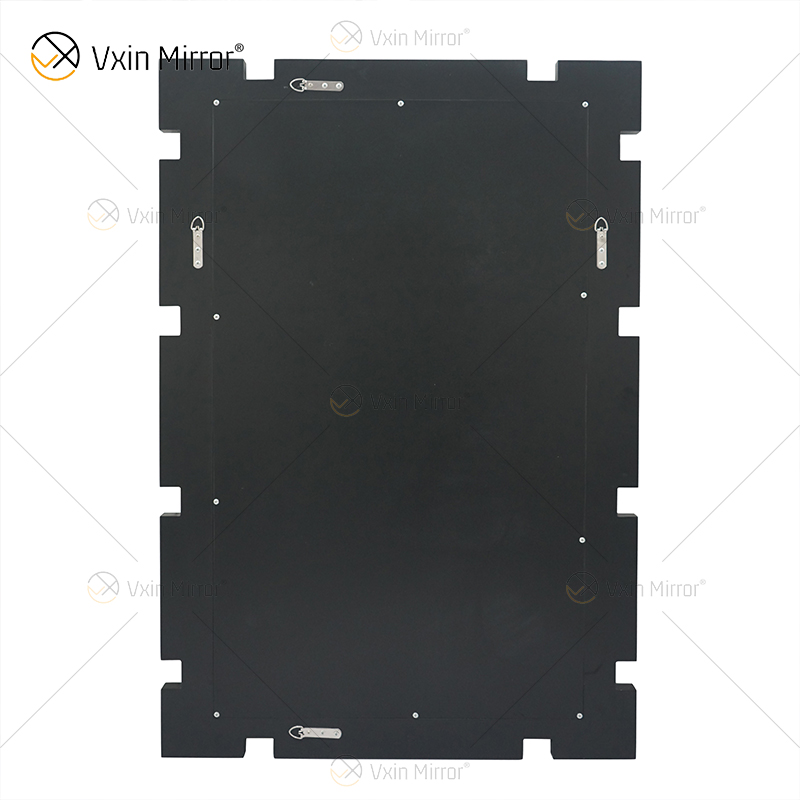 Rectángulo Nuevo diseño Vxin WXM-1149 Decoración de pared Plata Diamante triturado Espejo colgante de pared Espejo de pared