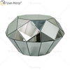 OEM Homemade WXF-1037 Triangle Silver Glass Mesa de centro reflejada Mesa auxiliar