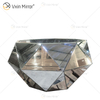 Homemade WXF-1037 A Triangle Silver Glass Diamond Mesa de centro moderna Mesa auxiliar con espejo