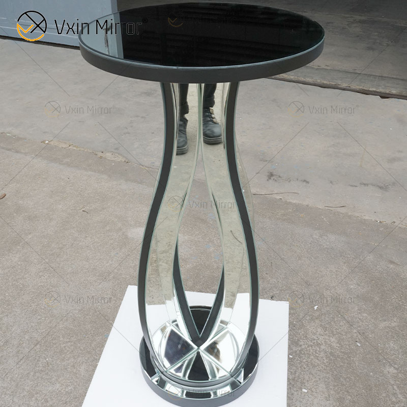 Sofás de mesita de noche con espejo moderno personalizado, mesas laterales para muebles para el hogar WXF-1189