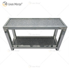 Vxin Mirrored Furniture WXF-117-2 Mesa de consola moderna y elegante con diamantes crudos