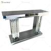 WXWF-531 de lujo con espejo de cristal flotante, consola de pilar, mesa de pasillo, mesa de consola con espejo